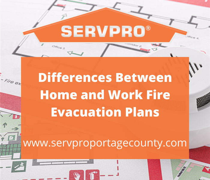 Image of emergency evacuation plan - Differences Between Home and Work Fire Evacuation Plans - www.servproportagecounty.com